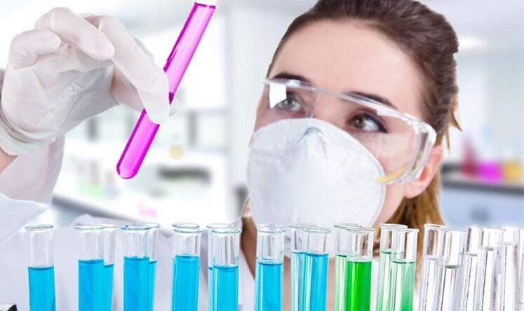 analysis for the presence of parasites in the body